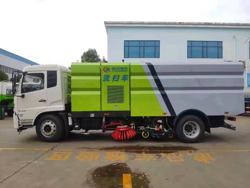 國六東風天錦洗掃車-15噸洗掃車